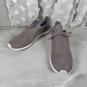 Native Grey Perforated Sneakers Microfiber Upper Lightweight Breathable Men's 13